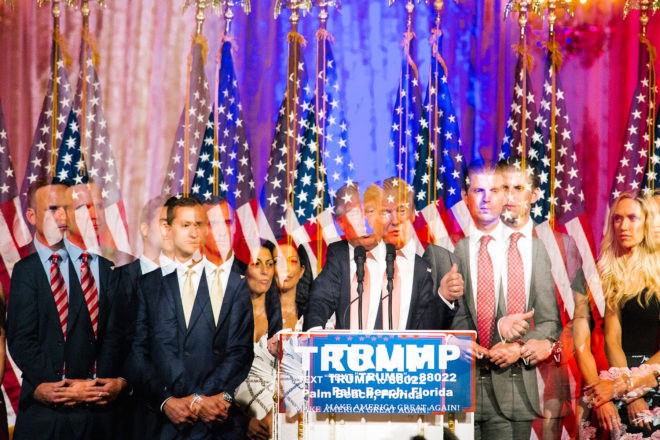 Bizarre Double Exposures Perfectly Capture Election Chaos